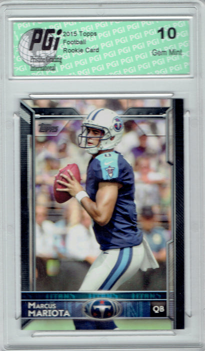 Marcus Mariota 2015 Topps Football Factory SP  #429 Rookie Card PGI 10