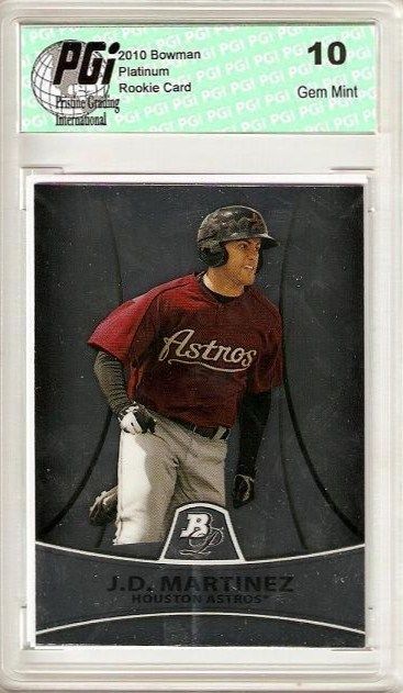 J.D. Martinez 2010 Bowman Platinum  #PP23 Rookie Card PGI 10
