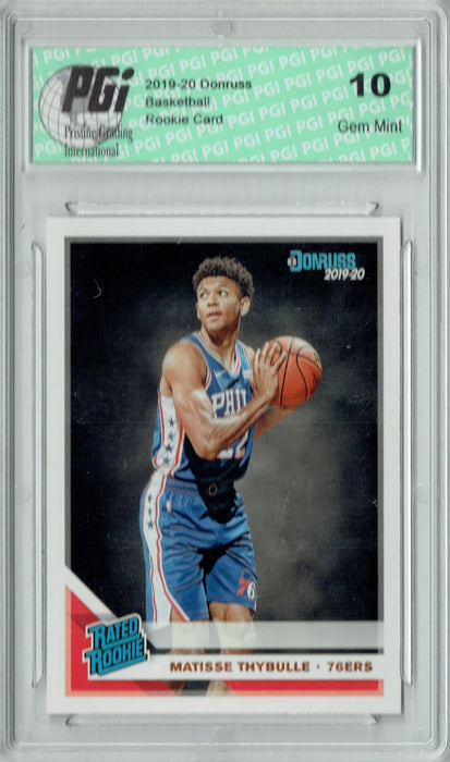 Matisse Thybulle  2019 Donruss Basketball #219 Gem Mint Rookie Card PGI 10