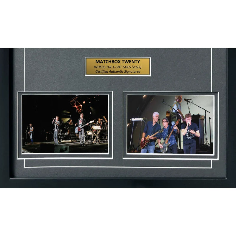 Matchbox Twenty Signed where the Light Goes CD Album Framed JSA 20 Autograph 8x10 Photo