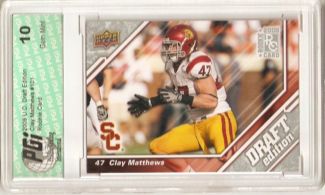 Clay Matthews 2009 Upper Deck Draft Rookie Card PGI 10