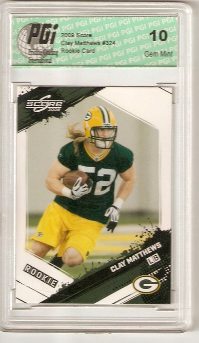 Clay Matthews 2009 Score Rookie Card #324 Packers PGI 10