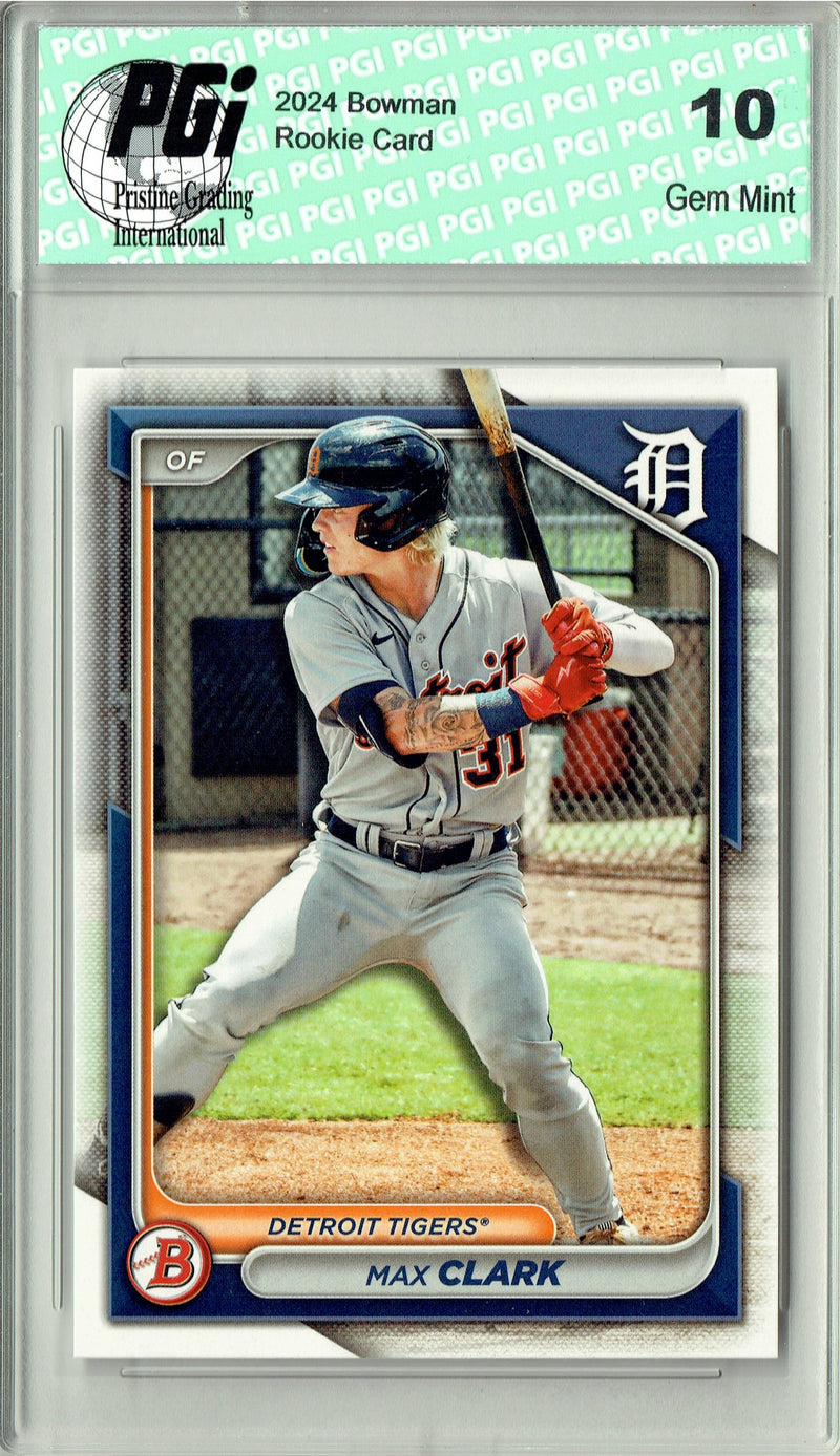 Max Clark 2024 Bowman Draft #BD-104 Rookie Card PGI 10