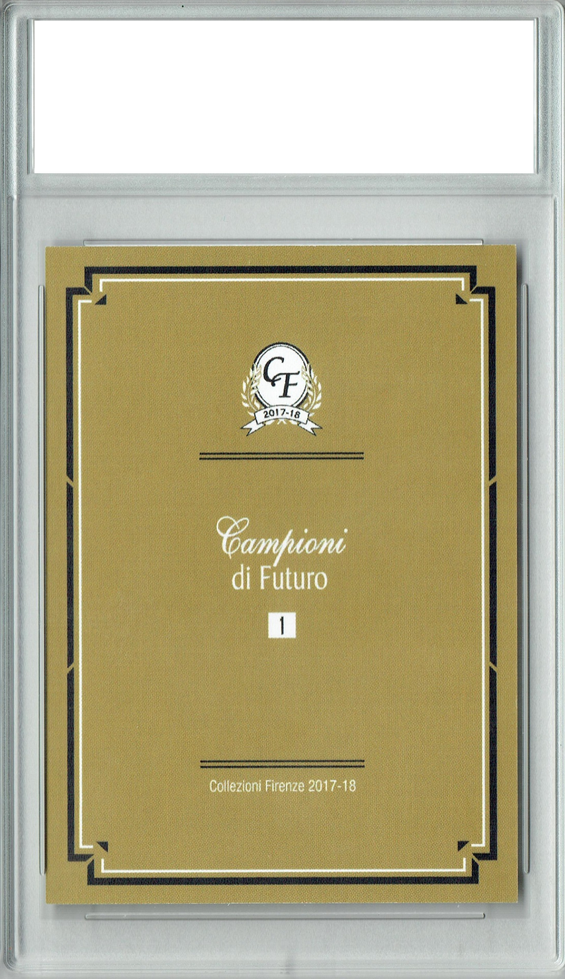 Certified Mint+ Kylian Mbappe 2017 Campioni di Futuro #1G Gold Back 1 of 999 Rookie Card France