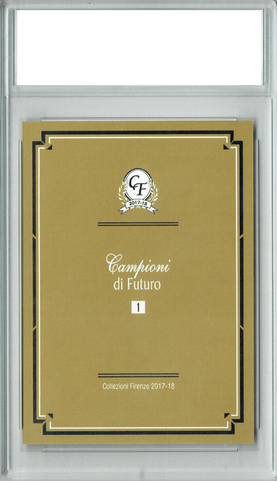 Certified Mint+ Kylian Mbappe 2017 Campioni di Futuro #1G Gold Back 1 of 999 Rookie Card France