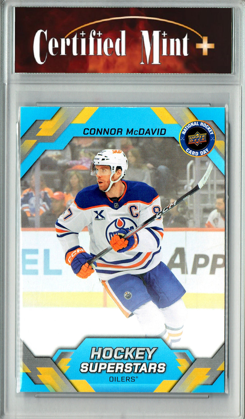 Connor McDavid Trading Card 2026 Upper Deck #NHCD-12 National Hockey Card Day, Certified Mint+ Condition, Edmonton Oilers Hockey