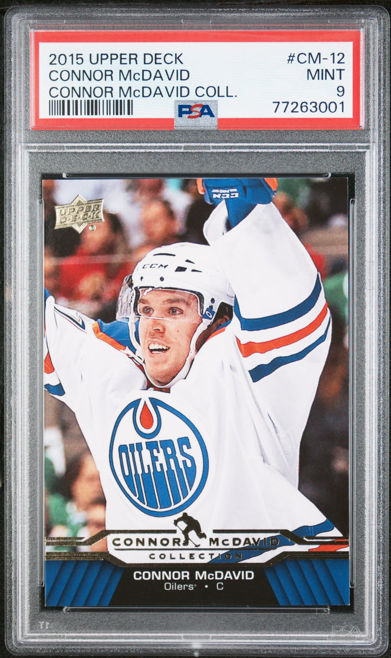 Connor McDavid PSA 9 2015 Collection Upper Deck #CM-12 Rookie Card