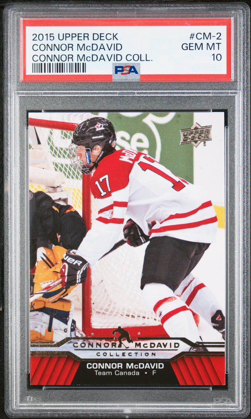 Connor McDavid PSA 10 2015 Collection Upper Deck #CM-2 Rookie Card