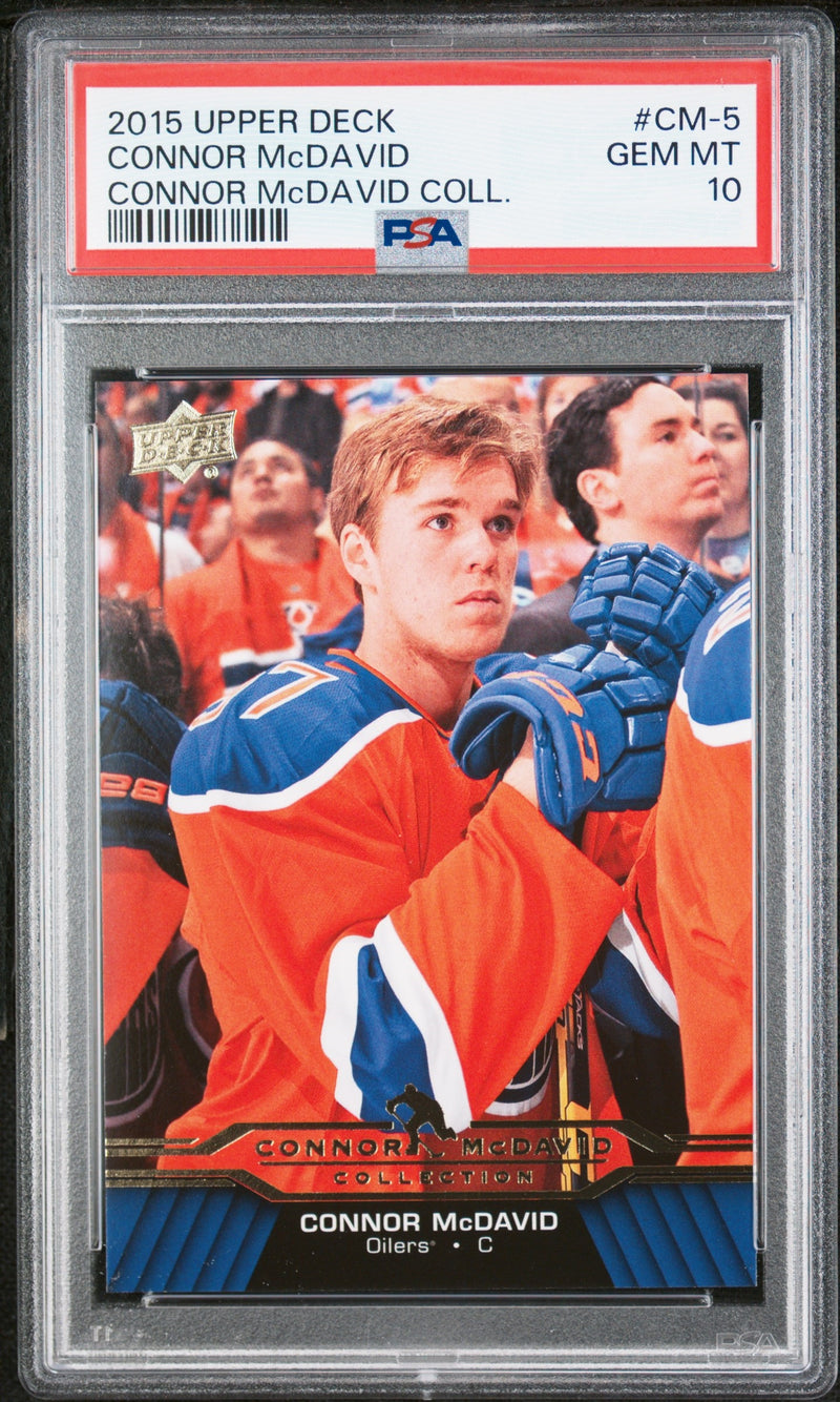 Connor McDavid PSA 10 2015 Collection Upper Deck #CM-5 Rookie Card