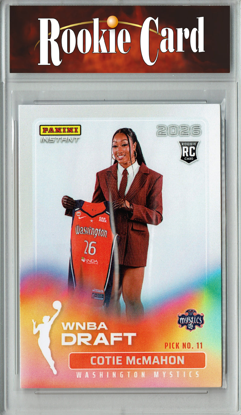 Cotie McMahon Rookie Card Washington Mystics 2026 WNBA Draft Night #DN-10 1 of 1643 Certified Mint+ Trading Card