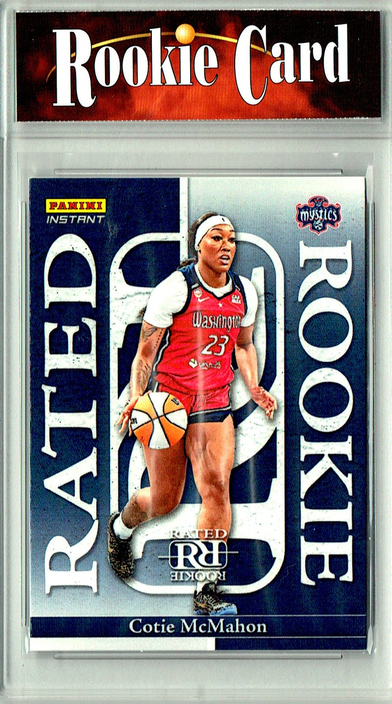 Cotie McMahon Rookie Card 2026 Panini Instant #RRR-19 Rated Rookie, Certified Mint+ Condition, Washington Mystics Basketball