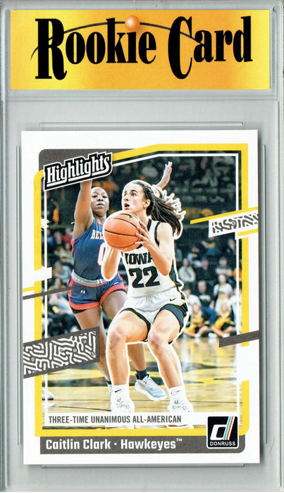 Certified Mint+ Caitlin Clark 2024 Panini #H12 Donruss Unanimous All-American Rookie Card Iowa Hawkeyes