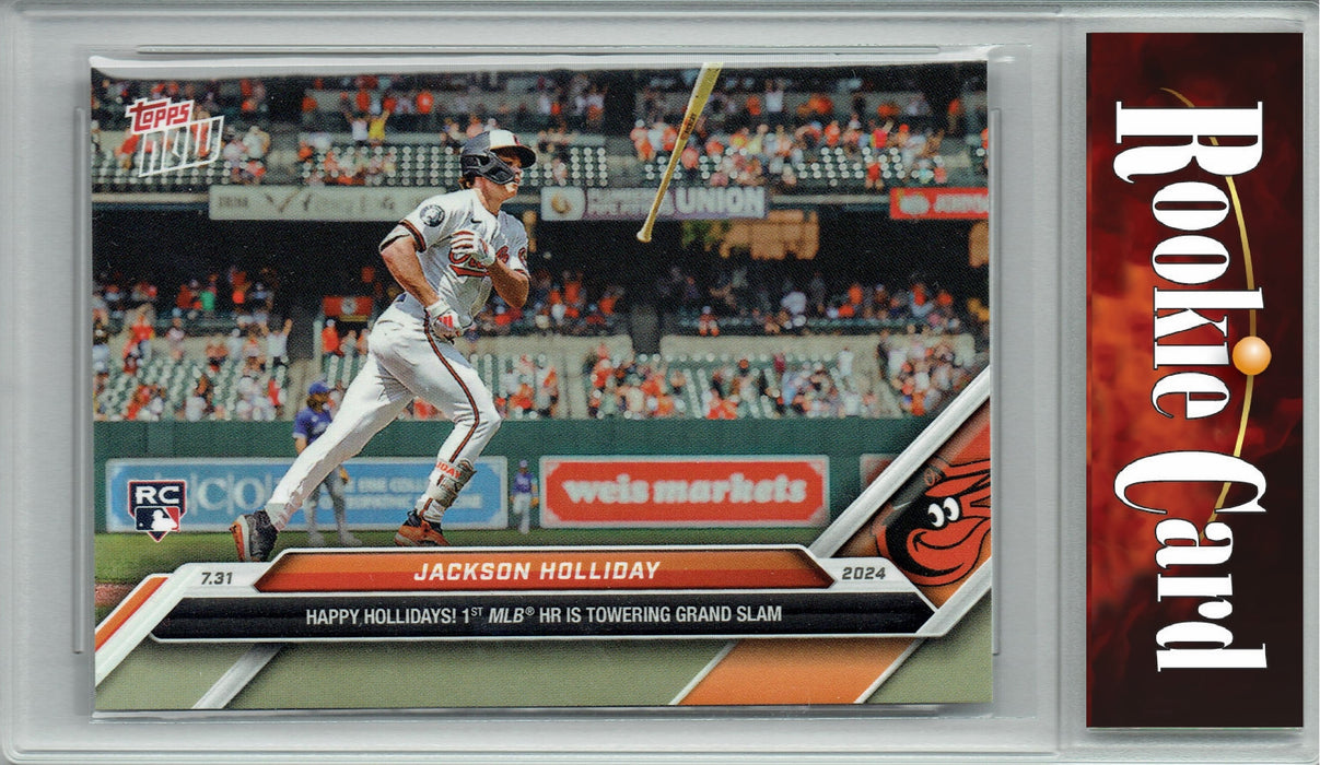 Certified Mint+ Jackson Holliday 2024 Topps Now #498 1st HR/Grand Slam Rookie Card Baltimore Orioles