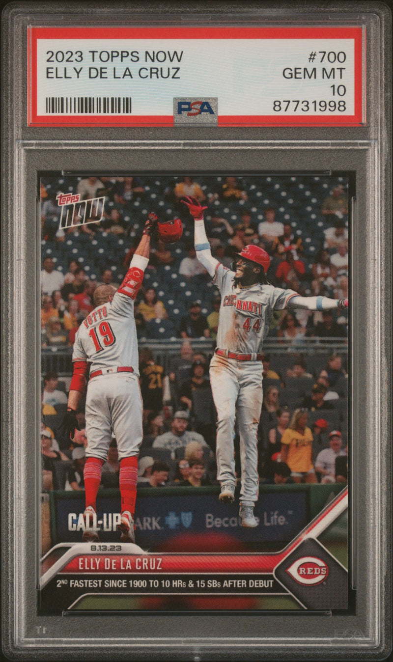 PSA 10 Elly De La Cruz 2023 Topps Now #700 Call-Up! Rookie Card