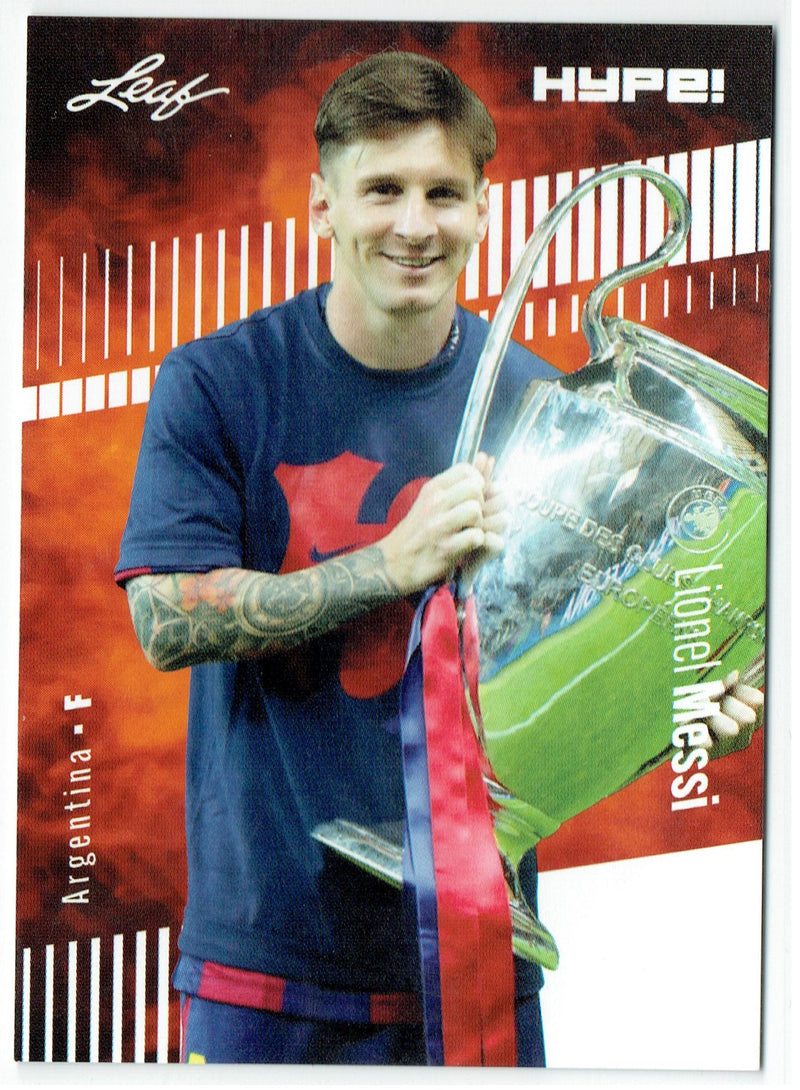 Mint Lionel Messi 2024 Leaf HYPE! #LH-166 Only 5000 Made Argentina Card Barcelona F.C.