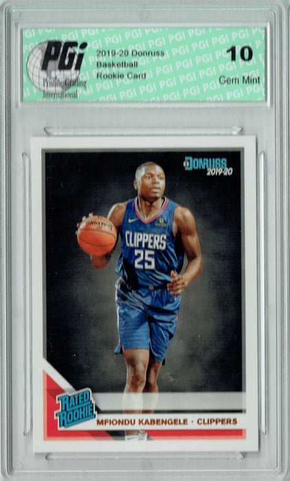 Mfiondu Kabengele 2019 Donruss Basketball #225 Gem Mint Rookie Card PGI 10