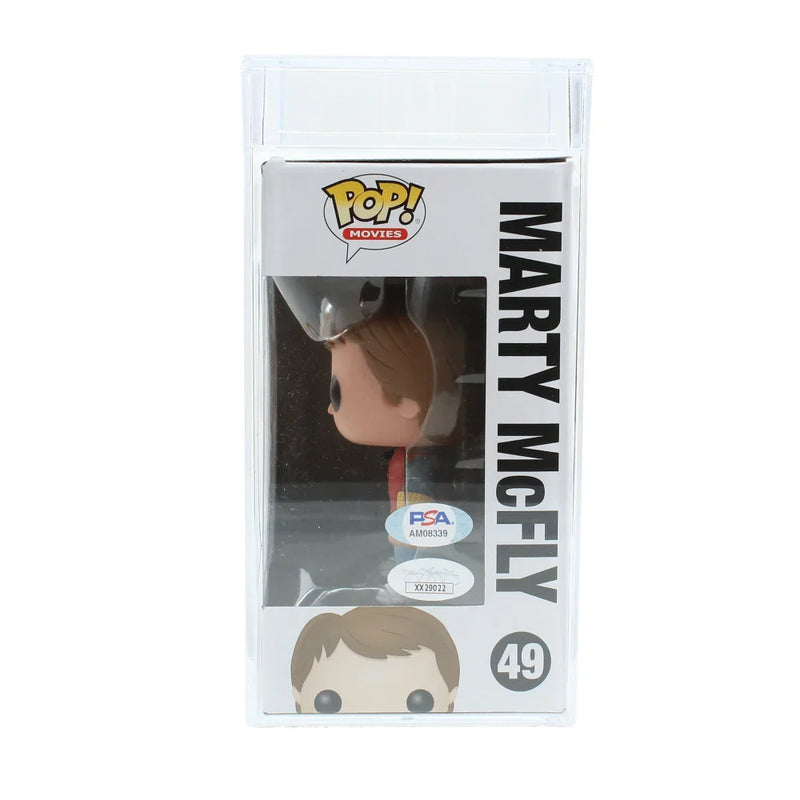 Michael J. Fox Autographed Back to the Future Funko Pop #49 Marty Mcfly PSA/DNA Slabbed