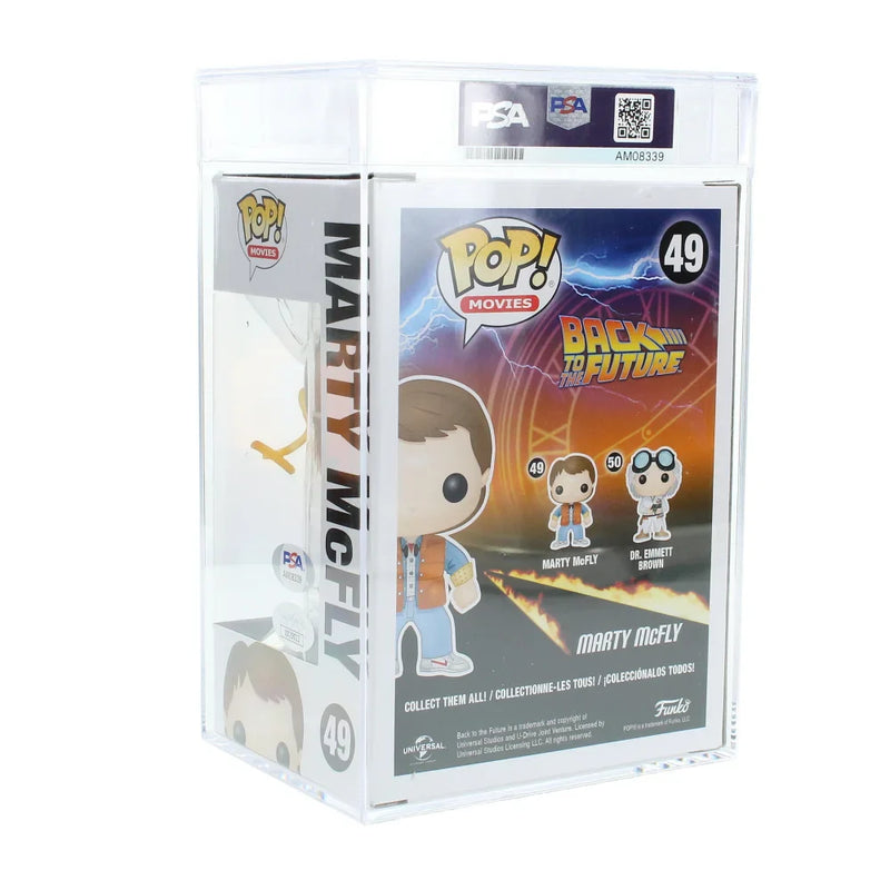 Michael J. Fox Autographed Back to the Future Funko Pop #49 Marty Mcfly PSA/DNA Slabbed