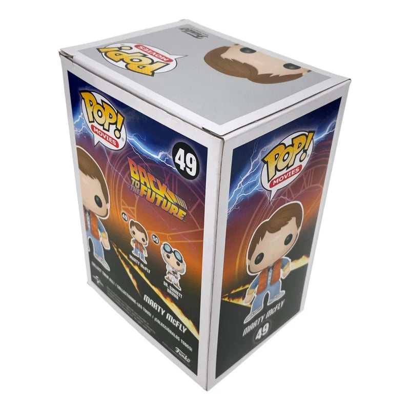 Michael J. Fox Autographed Back to the Future Funko Pop #49 Marty Mcfly PSA/DNA Slabbed
