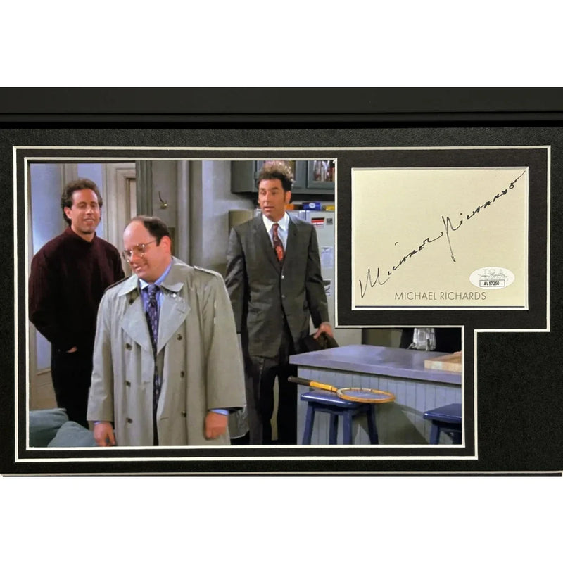 Michael Richards Seinfeld Kramer's Signed License Plate Framed JSA COA Assman