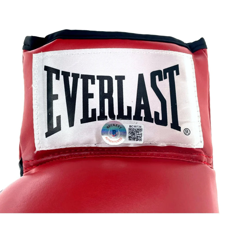 Mike Tyson Autographed Red Everlast Boxing Glove Beckett BAS COA Signed