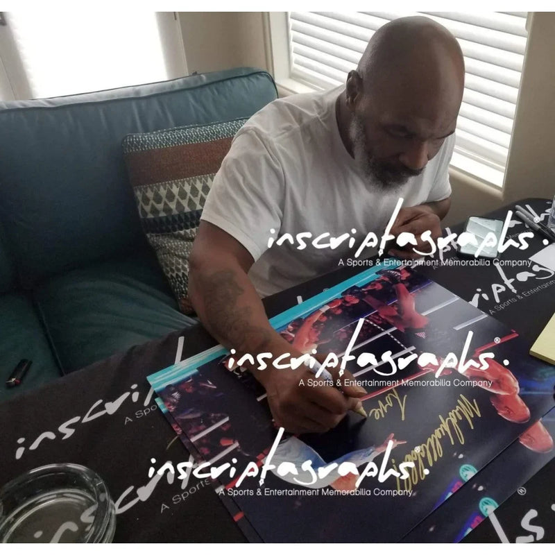 Mike Tyson / Peter Mcneeley Dual Signed & Inscribed Tyson vs. 16x20 Photo #D/10