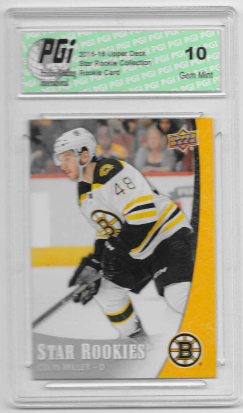 Colin Miller 2015-16 Upper Deck Star Rookies #9 Rookie Card PGI 10