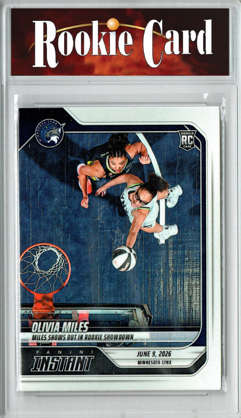 Olivia Miles Rookie Card 2026 Panini Instant #140 Shows Out In Showdown, Certified Mint+ Condition, Minnesota Lynx Basketball