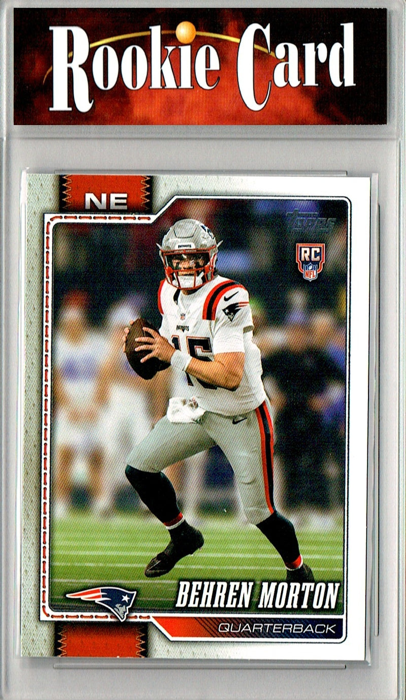 Behren Morton Rookie Card 2026 Topps #351 Flagship, Certified Mint+ Condition, New England Patriots Football