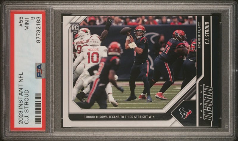 PSA 9 C.J. Stroud 2023 Panini Instant #55 Only 1643 Made Rookie Card Houston Texans