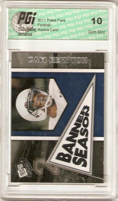 Cam Newton 2011 Press Pass Banner Rookie Card PGI 10