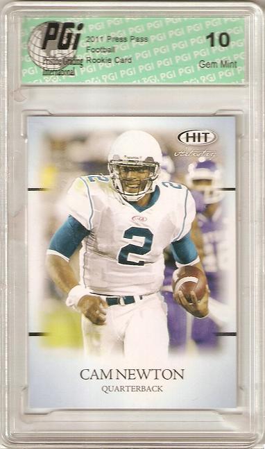Cam Newton 2011 SAGE Hit Artistry Rookie Card PGI 10
