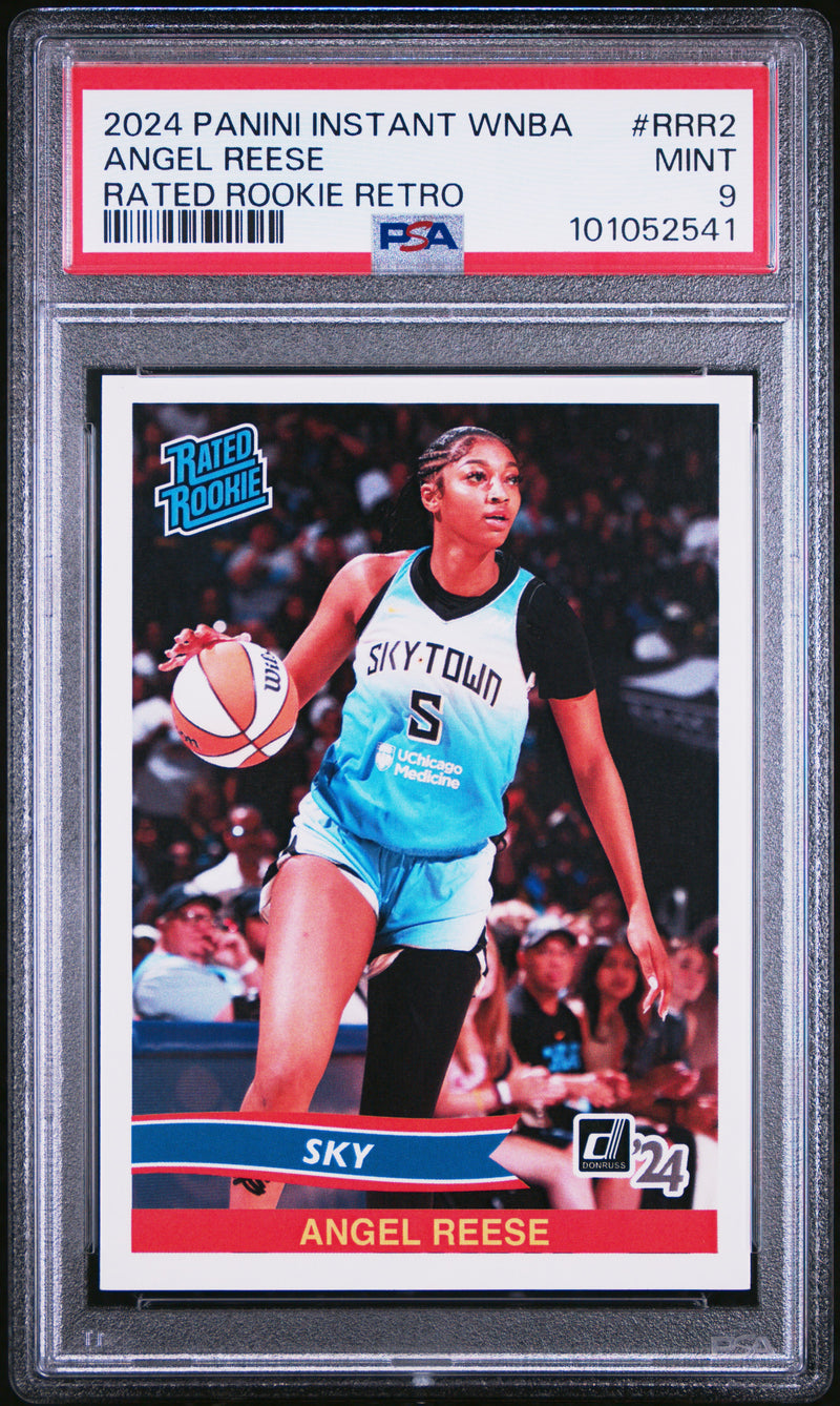 PSA 9 Angel Reese 2024 Panini Instant #RRR2 Retro Rated Rookie Card Chicago Sky