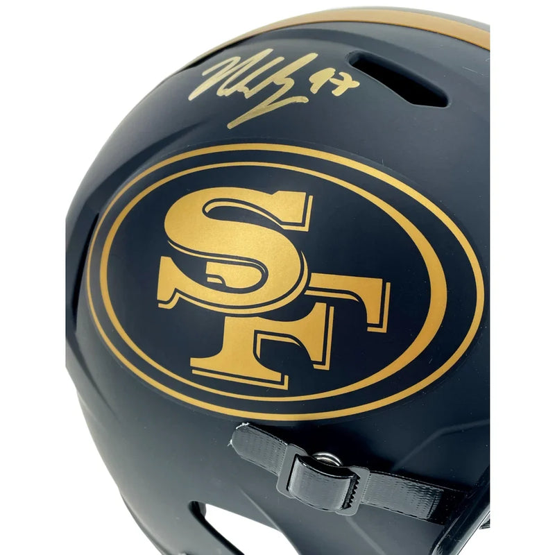 Nick Bosa Autographed San Francisco 49ers F/S Speed Eclipse Helmet BAS Signed