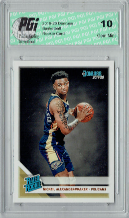 Nickeil Alexander-Walker 2019 Donruss Basketball #216 Gem Rookie Card PGI 10