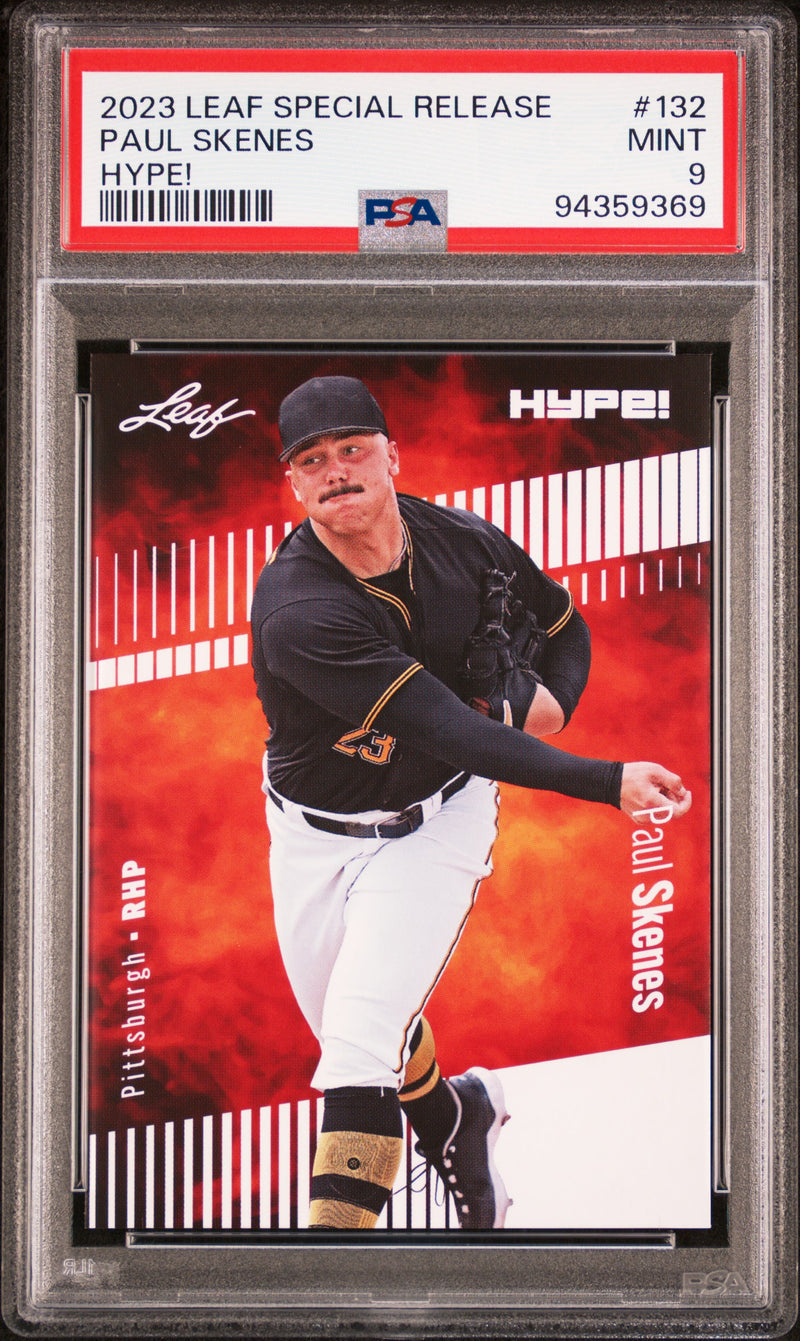 PSA 9 Paul Skenes 2023 Leaf HYPE #132 1 of 5000 Made Rookie Card Pittsburgh Pirates