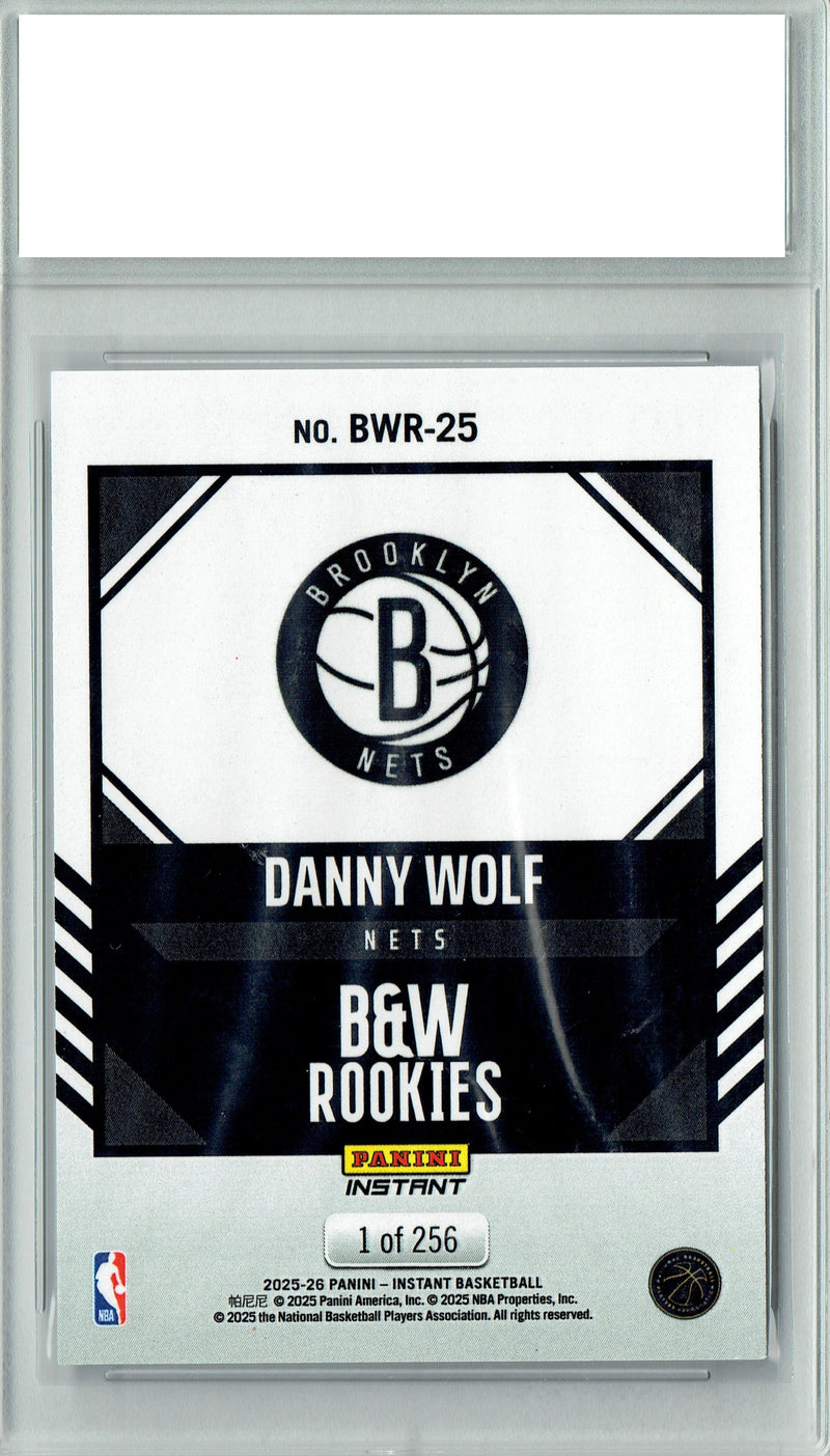 Nolan Traore 2025 Panini Instant #BWR-22 Black White 256 Made Rookie Card PGI 10