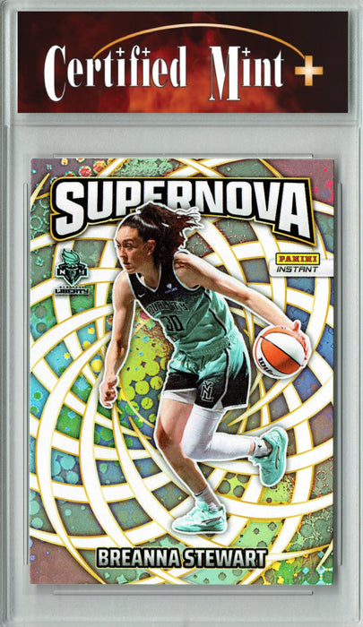 Certified Mint+ Breanna Stewart 2025 Panini Instant #SN-7 Supernova 3655 Made Rare Trading Card New York Liberty