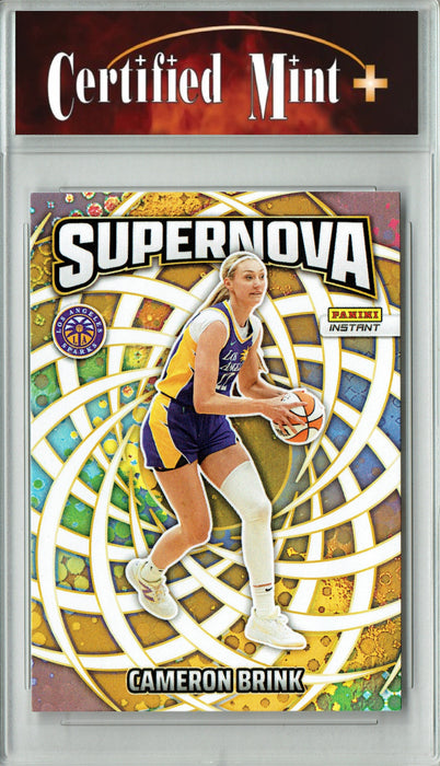 Certified Mint+ Cameron Brink 2025 Panini Instant #SN-11 Supernova 3655 Made Rare Trading Card Los Angeles Sparks