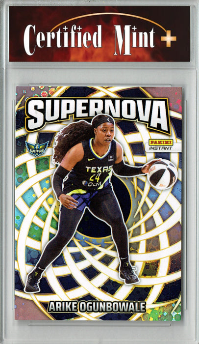 Certified Mint+ Arike Ogunbowale 2025 Panini Instant #SN-15 Supernova 3655 Made Rare Trading Card Dallas Wings