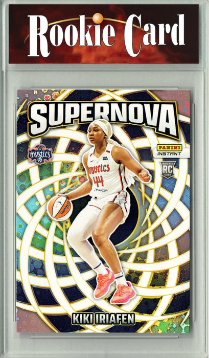 Certified Mint+ Kiki Iriafen 2025 Panini Instant #SN-18 Supernova 3655 Made Rookie Card Washington Mystics