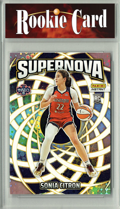 Certified Mint+ Sonia Citron 2025 Panini Instant #SN-19 Supernova 3655 Made Rookie Card Washington Mystics