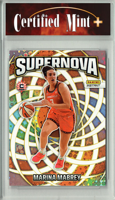 Certified Mint+ Marina Mabrey 2025 Panini Instant #SN-22 Supernova 3655 Made Rare Trading Card Connecticut Sun