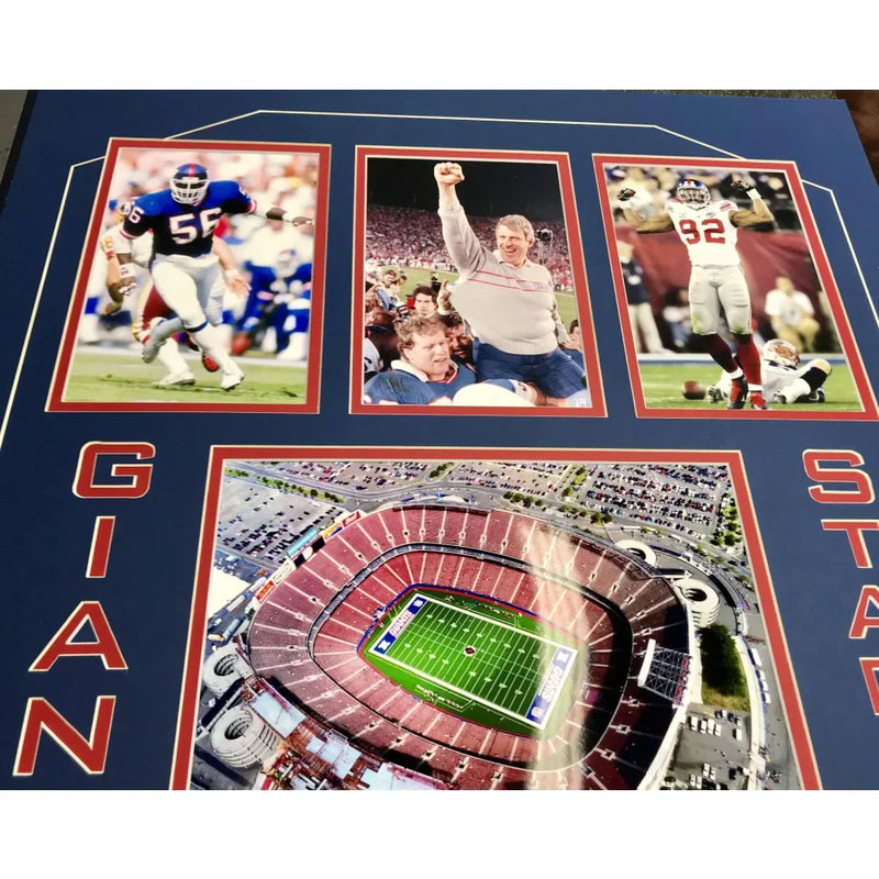 NY "Giants Stadium" Authentic Game Used Turf Framed Collage COA New York Photo