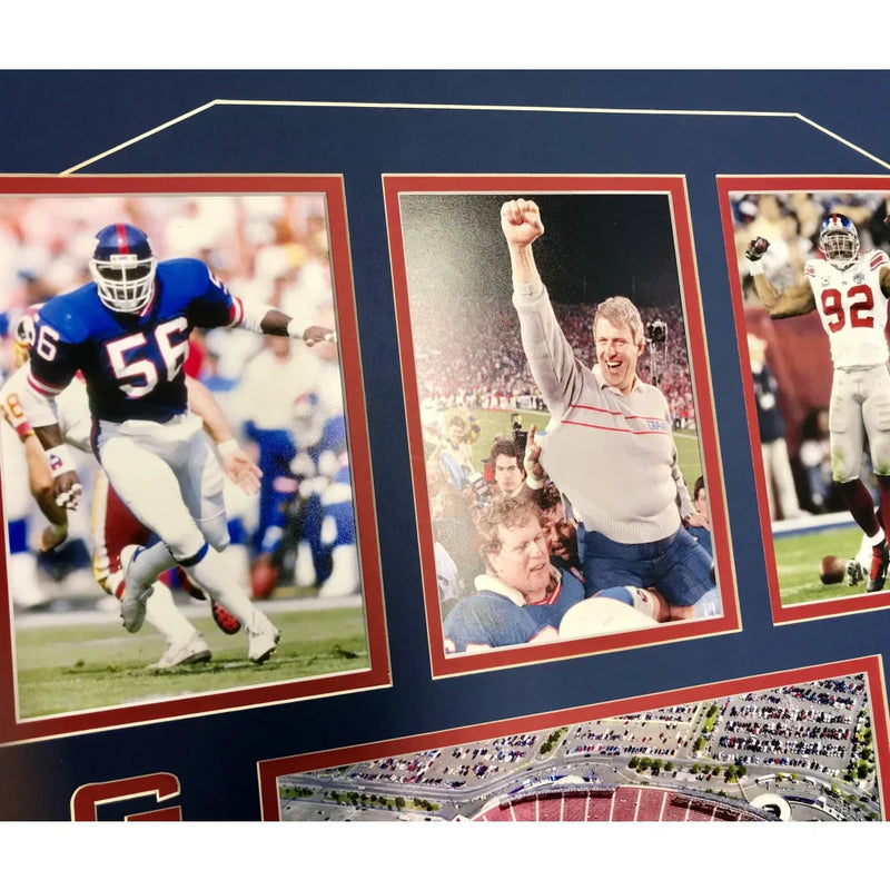 NY "Giants Stadium" Authentic Game Used Turf Framed Collage COA New York Photo