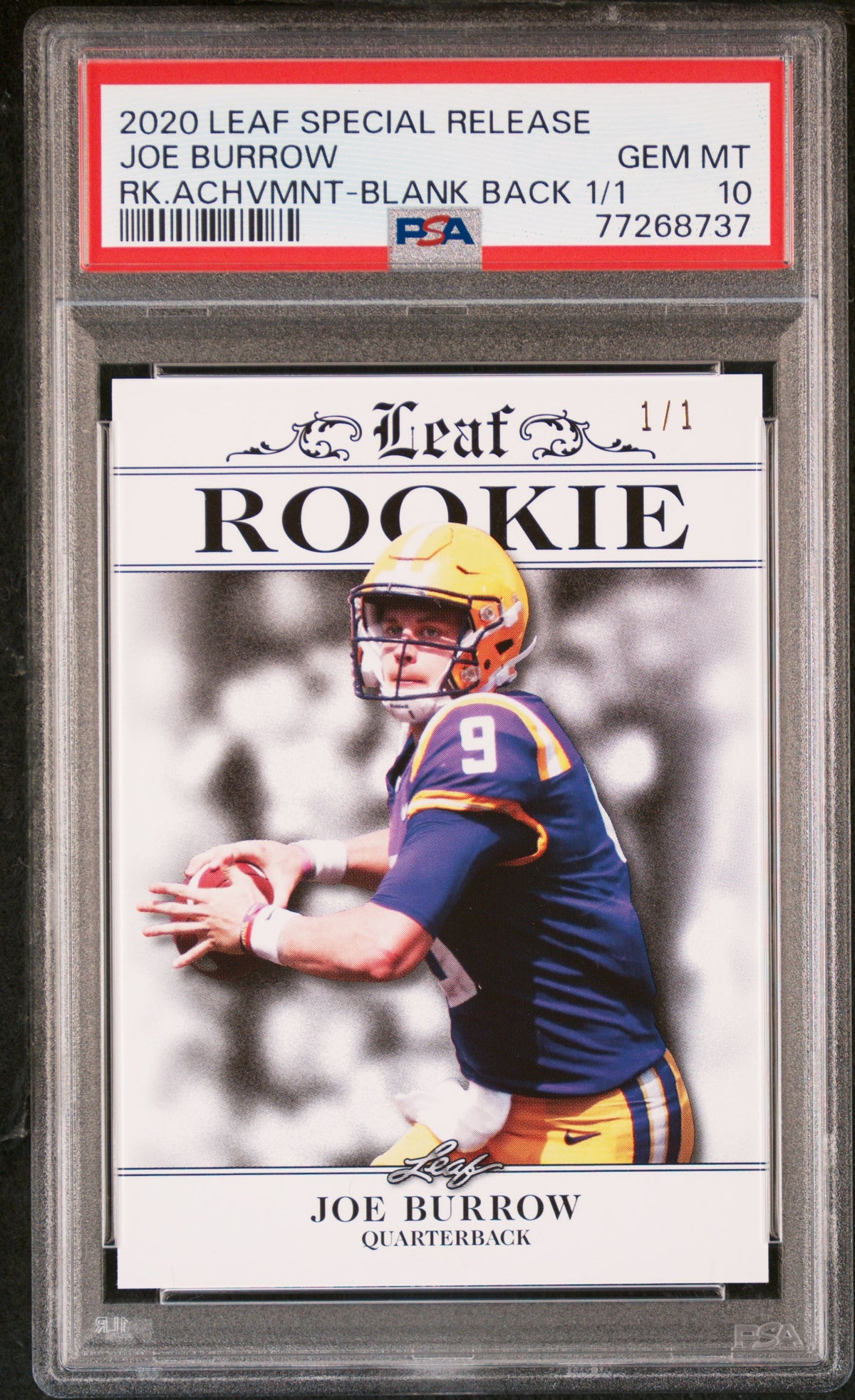 JOE BURROW, 2020 PANINI DONRUSS ROOKIE CARD #301