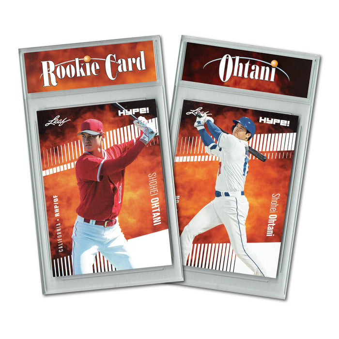 Certified Mint+ Shohei Ohtani Then & Now 2018/2023 Leaf Hype! #10 #135 Rookie Card Limited 2-Pack Los Angeles Dodgers