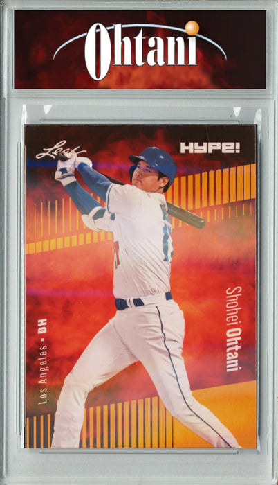 Certified Mint+ Shohei Ohtani 2023 Leaf HYPE! #135 Gold SP, Just 25 Made Rare Trading Card