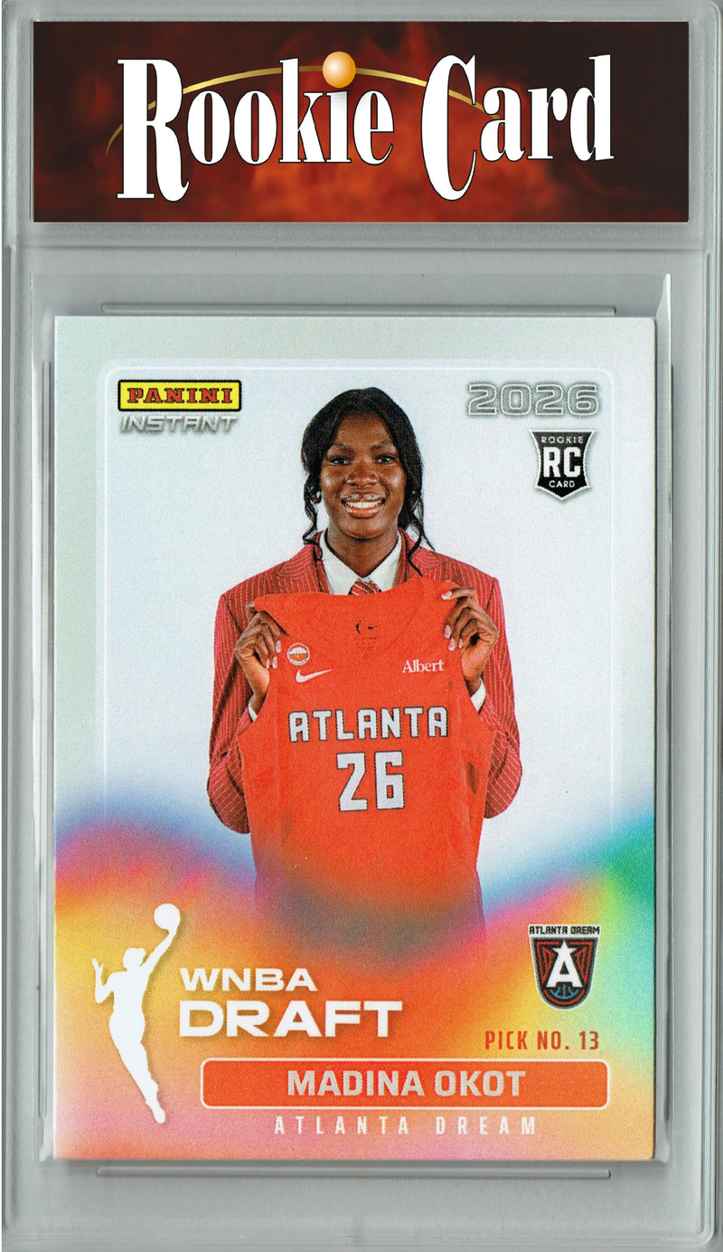 Madina Okot Rookie Card Atlanta Dream 2026 WNBA Draft Night #DN-11 1 of 1653 Certified Mint+ Trading Card