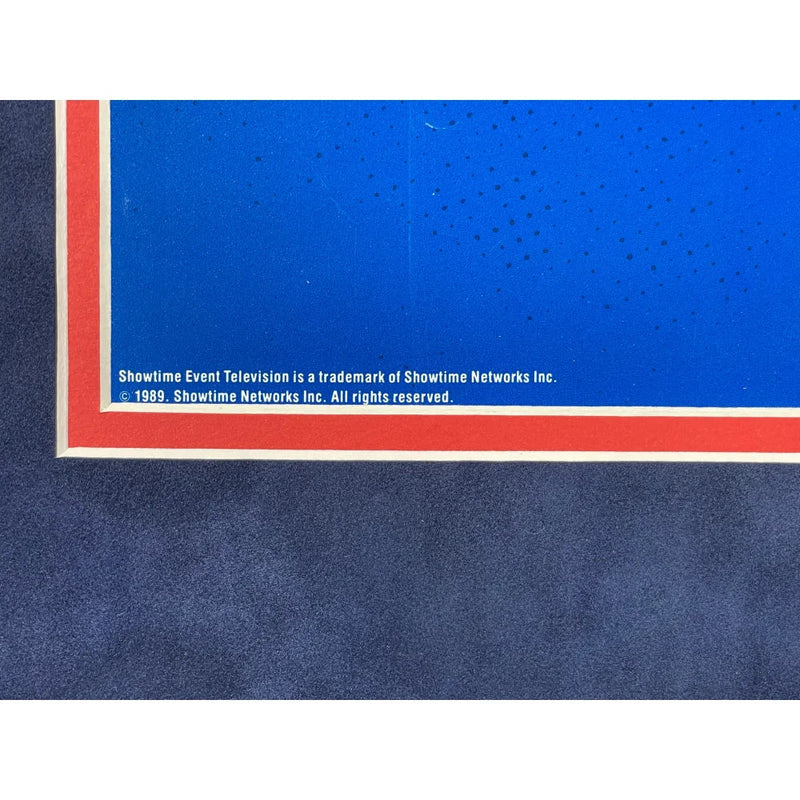Original Robbie Knievel 1989 Caesars Palace Fountains Jump Framed Poster Evel - COA Owned by Caesars